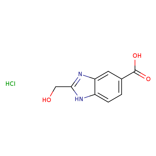2-(hydroxymethyl)-1H-1,3-benzodiazole-5-carboxylic acid hydrochloride