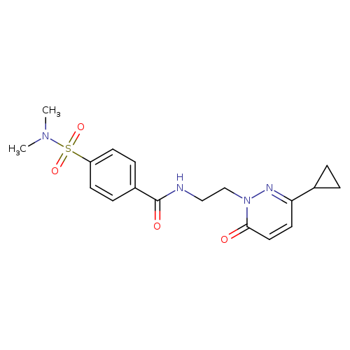 N-[2-(3-cyclopropyl-6-oxo-1,6-dihydropyridazin-1-yl)ethyl]-4-(dimethylsulfamoyl)benzamide