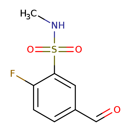 2-fluoro-5-formyl-N-methylbenzene-1-sulfonamide