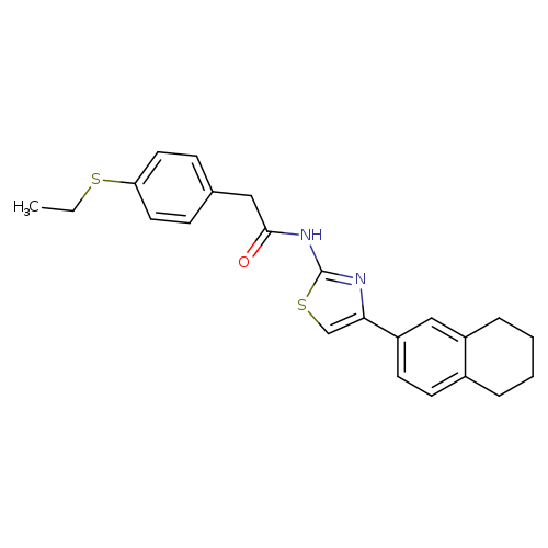 2-[4-(ethylsulfanyl)phenyl]-N-[4-(5,6,7,8-tetrahydronaphthalen-2-yl)-1,3-thiazol-2-yl]acetamide