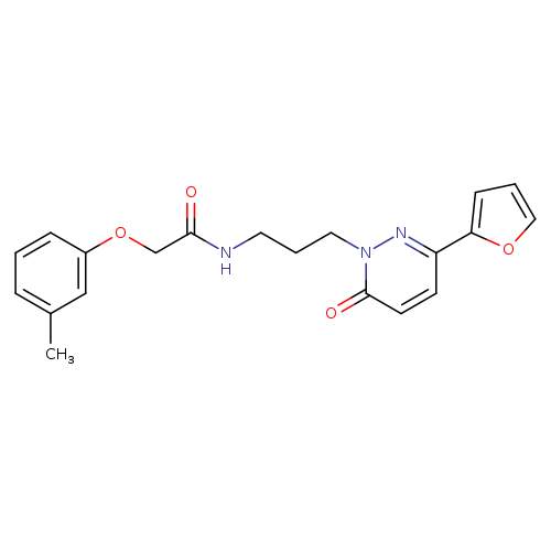 N-{3-[3-(furan-2-yl)-6-oxo-1,6-dihydropyridazin-1-yl]propyl}-2-(3-methylphenoxy)acetamide