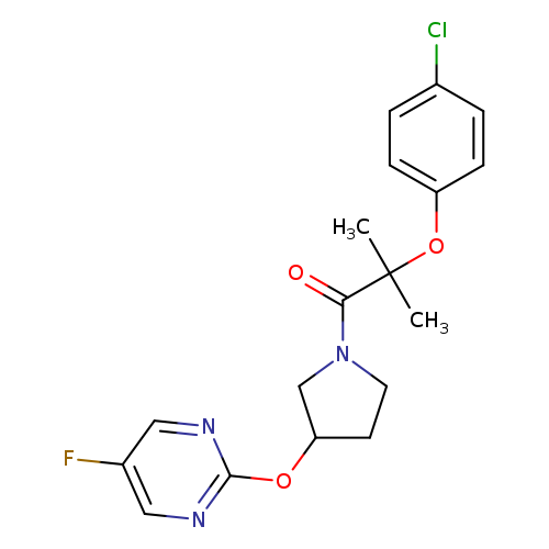 2-(4-chlorophenoxy)-1-{3-[(5-fluoropyrimidin-2-yl)oxy]pyrrolidin-1-yl}-2-methylpropan-1-one