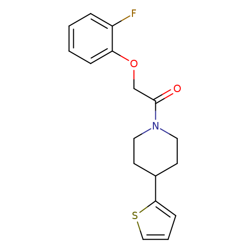 2-(2-fluorophenoxy)-1-[4-(thiophen-2-yl)piperidin-1-yl]ethan-1-one