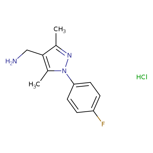([1-(4-Fluorophenyl)-3,5-dimethyl-1h-pyrazol-4-yl]methyl)amine hydrochloride