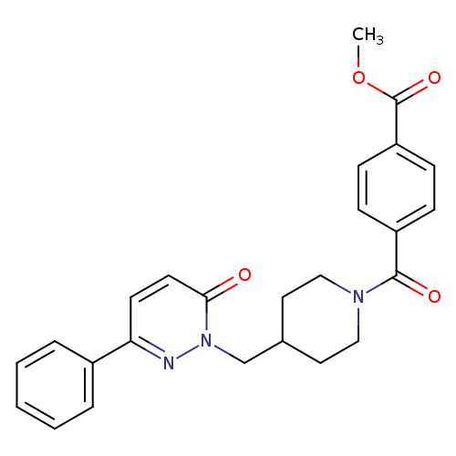 methyl 4-{4-[(6-oxo-3-phenyl-1,6-dihydropyridazin-1-yl)methyl]piperidine-1-carbonyl}benzoate
