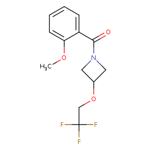 1-(2-methoxybenzoyl)-3-(2,2,2-trifluoroethoxy)azetidine