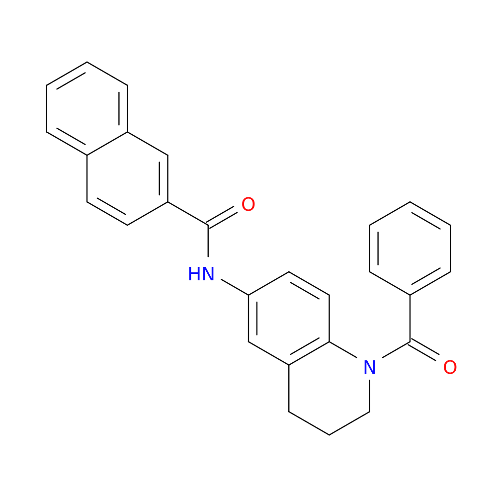 N-(1-benzoyl-1,2,3,4-tetrahydroquinolin-6-yl)naphthalene-2-carboxamide
