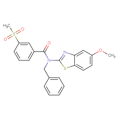 N-benzyl-3-methanesulfonyl-N-(5-methoxy-1,3-benzothiazol-2-yl)benzamide