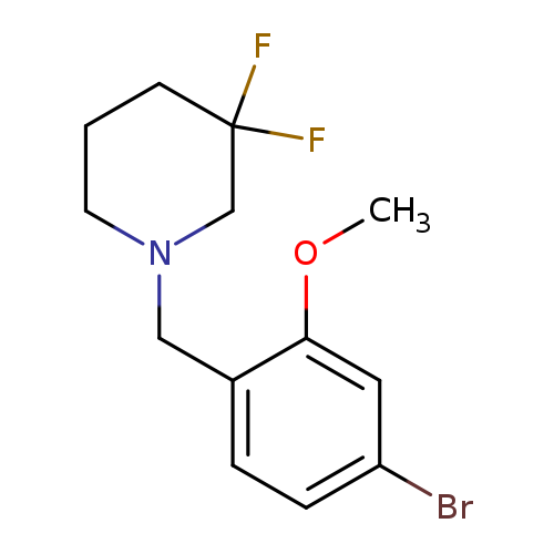 1-(4-Bromo-2-methoxy-benzyl)-3,3-difluoro-piperidine