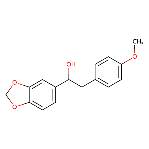 1-(1,3-dioxaindan-5-yl)-2-(4-methoxyphenyl)ethan-1-ol