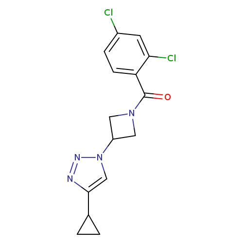 4-cyclopropyl-1-[1-(2,4-dichlorobenzoyl)azetidin-3-yl]-1H-1,2,3-triazole