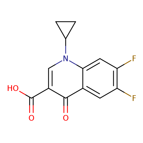 1-Cyclopropyl-6,7-difluoro-4-oxo-1,4-dihydroquinoline-3-carboxylic acid
