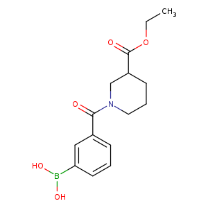 3-Piperidinecarboxylic acid, 1-(3-boronobenzoyl)-, 3-ethyl ester