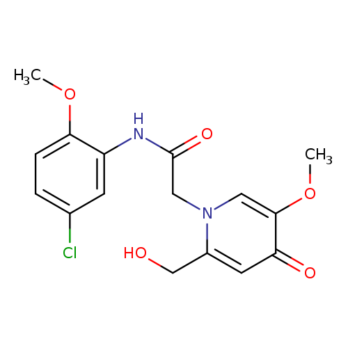 N-(5-chloro-2-methoxyphenyl)-2-[2-(hydroxymethyl)-5-methoxy-4-oxo-1,4-dihydropyridin-1-yl]acetamide