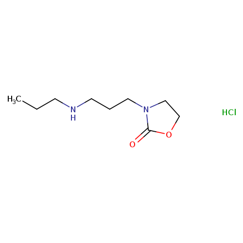 3-[3-(propylamino)propyl]-1,3-oxazolidin-2-onehydrochloride