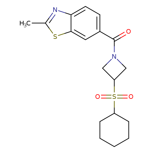 6-[3-(cyclohexanesulfonyl)azetidine-1-carbonyl]-2-methyl-1,3-benzothiazole