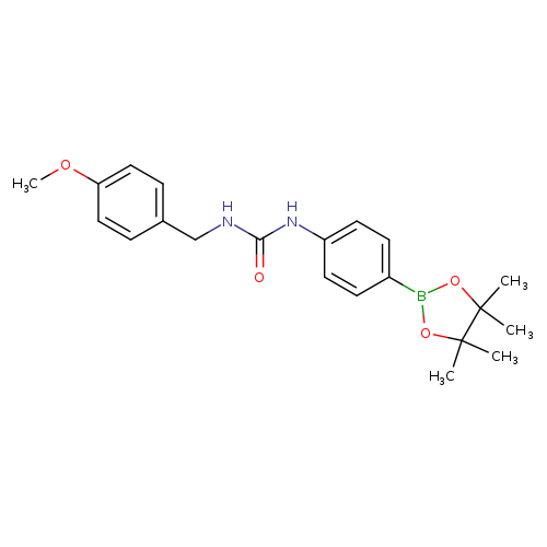 1-(4-Methoxybenzyl)-3-(4-(4,4,5,5-tetramethyl-1,3,2-dioxaborolan-2-yl)phenyl)urea