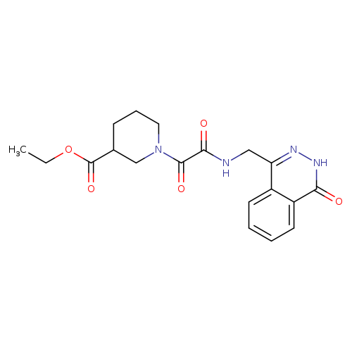 ethyl 1-({[(4-oxo-3,4-dihydrophthalazin-1-yl)methyl]carbamoyl}carbonyl)piperidine-3-carboxylate