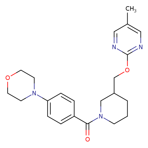4-[4-(3-{[(5-methylpyrimidin-2-yl)oxy]methyl}piperidine-1-carbonyl)phenyl]morpholine