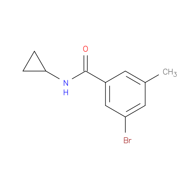 3-bromo-N-cyclopropyl-5-methylbenzamide