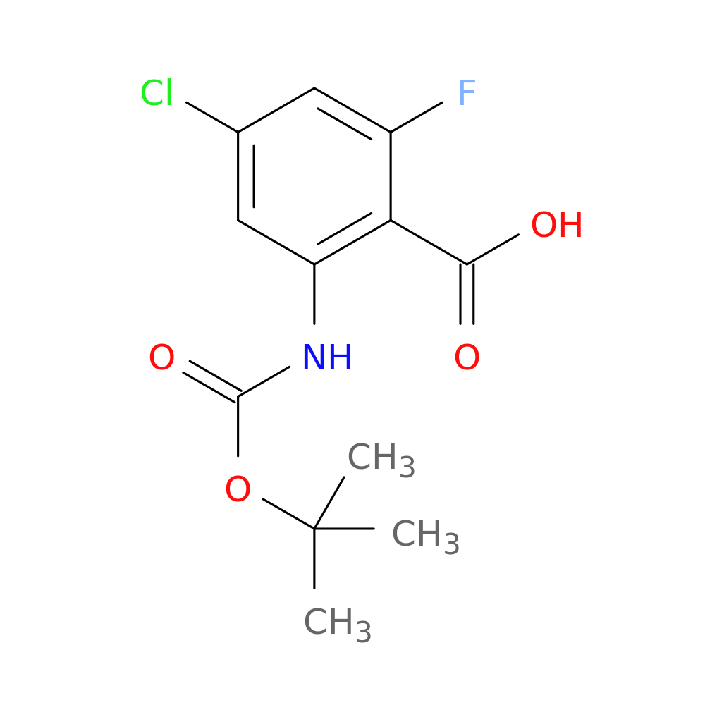 2-{[(tert-butoxy)carbonyl]amino}-4-chloro-6-fluorobenzoic acid