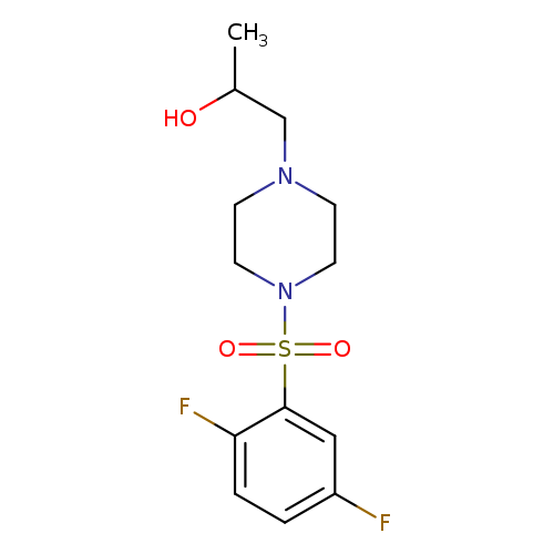 1-[4-(2,5-difluorobenzenesulfonyl)piperazin-1-yl]propan-2-ol