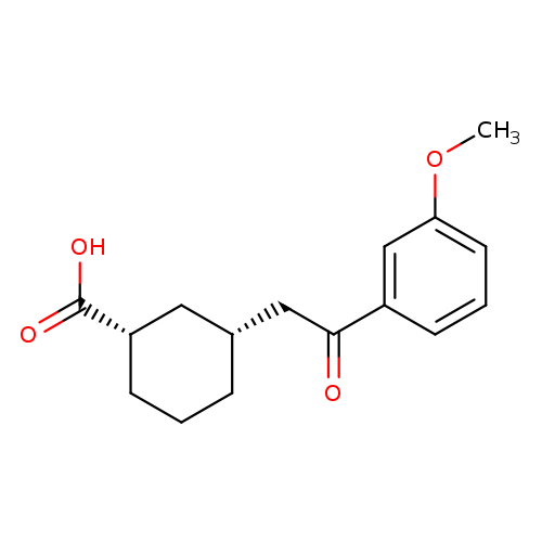 cis-3-[2-(3-Methoxyphenyl)-2-oxoethyl]cyclohexane-1-carboxylic acid