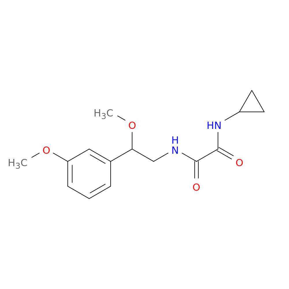 N-cyclopropyl-N'-[2-methoxy-2-(3-methoxyphenyl)ethyl]ethanediamide