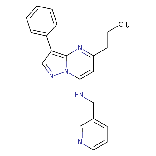 3-phenyl-5-propyl-N-[(pyridin-3-yl)methyl]pyrazolo[1,5-a]pyrimidin-7-amine