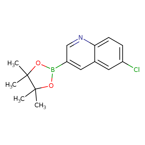 6-chloro-3-(tetramethyl-1,3,2-dioxaborolan-2-yl)quinoline