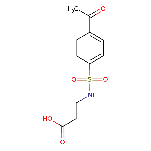 3-(4-Acetylphenylsulfonamido)propanoic acid