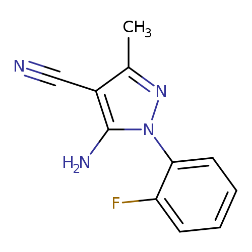 5-Amino-4-cyano-1-(2-fluorophenyl)-3-methylpyrazole