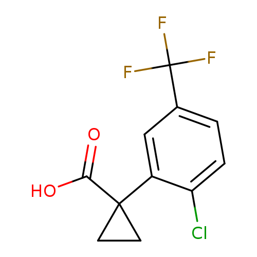 1-[2-Chloro-5-(trifluoromethyl)phenyl]cyclopropane-1-carboxylic acid