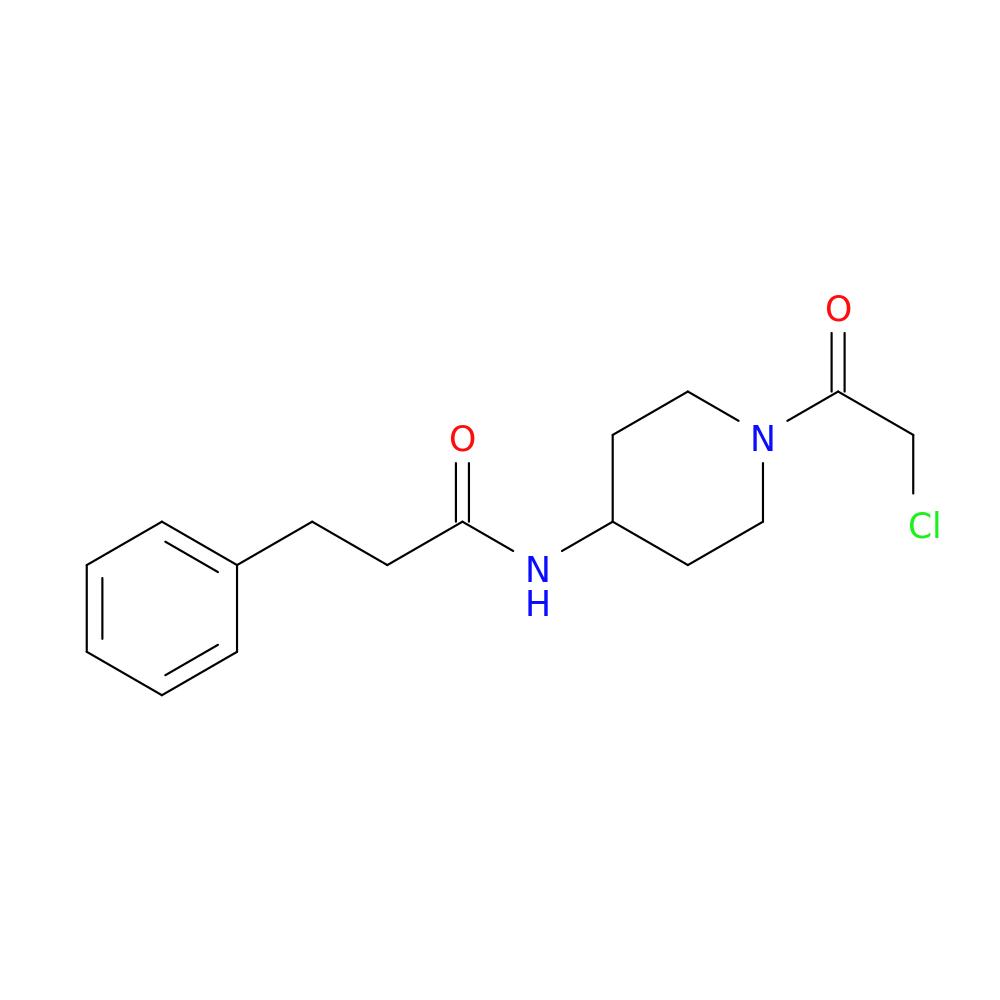 N-[1-(2-chloroacetyl)piperidin-4-yl]-3-phenylpropanamide