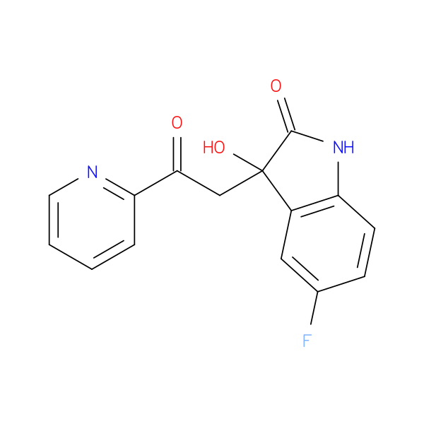 5-fluoro-3-hydroxy-3-[2-oxo-2-(pyridin-2-yl)ethyl]-1,3-dihydro-2H-indol-2-one
