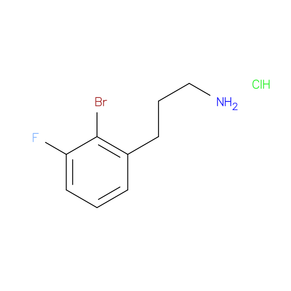 3-(2-bromo-3-fluorophenyl)propan-1-amine hydrochloride