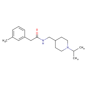 2-(3-methylphenyl)-N-{[1-(propan-2-yl)piperidin-4-yl]methyl}acetamide