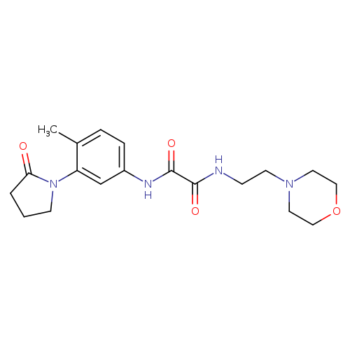 N-[4-methyl-3-(2-oxopyrrolidin-1-yl)phenyl]-N'-[2-(morpholin-4-yl)ethyl]ethanediamide