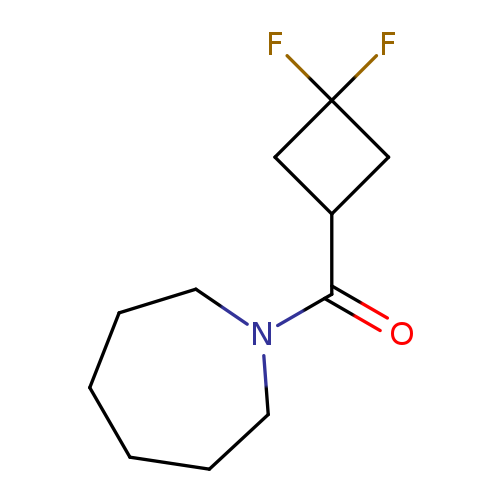 "1-(3,3-difluorocyclobutanecarbonyl)azepane"