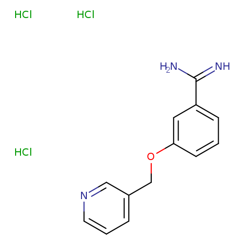 3-(pyridin-3-ylmethoxy)benzene-1-carboximidamide trihydrochloride