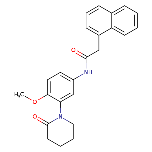 N-[4-methoxy-3-(2-oxopiperidin-1-yl)phenyl]-2-(naphthalen-1-yl)acetamide