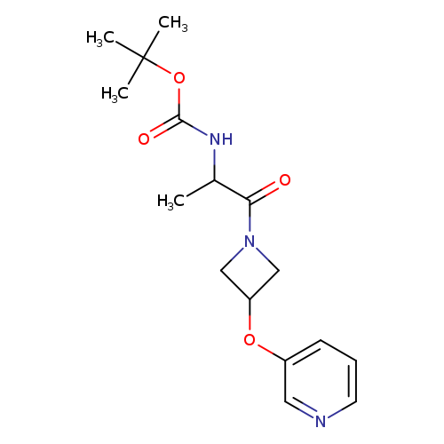 tert-butyl N-{1-oxo-1-[3-(pyridin-3-yloxy)azetidin-1-yl]propan-2-yl}carbamate