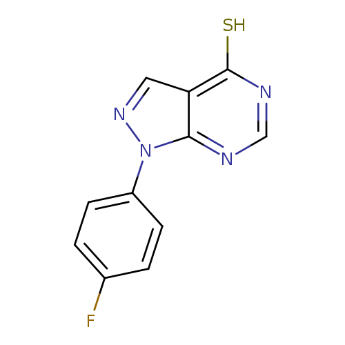 1-(4-fluorophenyl)-1H-pyrazolo[3,4-d]pyrimidine-4-thiol