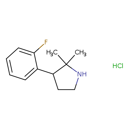 3-(2-fluorophenyl)-2,2-dimethylpyrrolidine hydrochloride