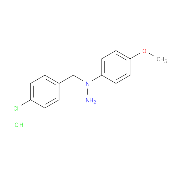 1-(4-Chlorobenzyl)-1-(4-methoxyphenyl)hydrazine hydrochloride