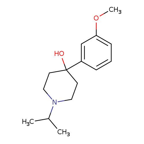 4-Hydroxy-4-(3-methoxyphenyl)-1-iso-propylpiperidine