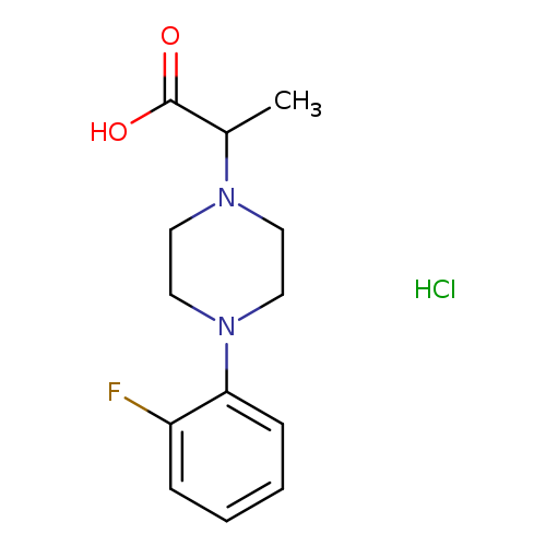 2-[4-(2-fluorophenyl)piperazin-1-yl]propanoic acid hydrochloride