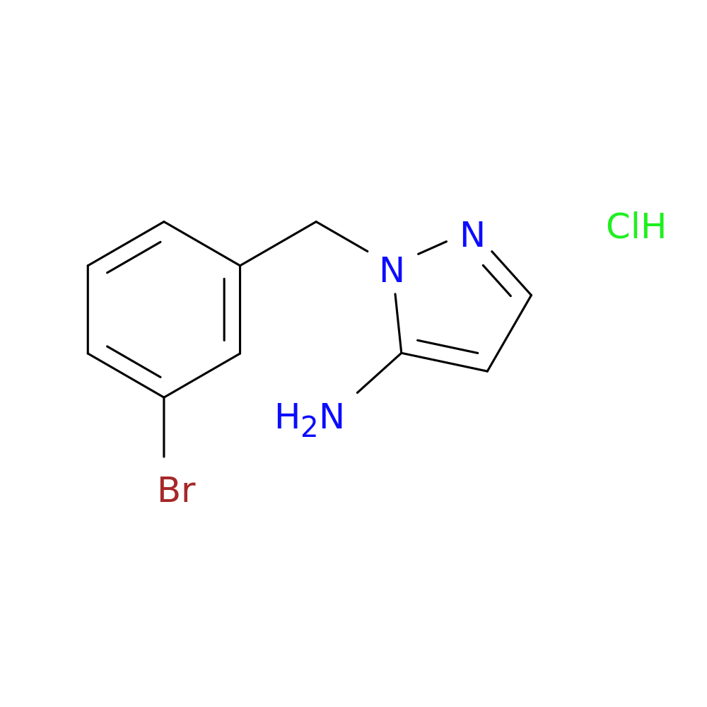1-[(3-bromophenyl)methyl]-1H-pyrazol-5-amine hydrochloride