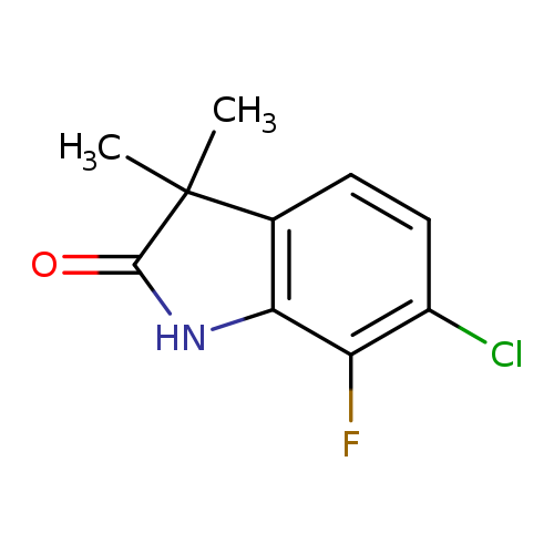 6-CHLORO-7-FLUORO-3,3-DIMETHYL-2,3-DIHYDRO-1H-INDOL-2-ONE