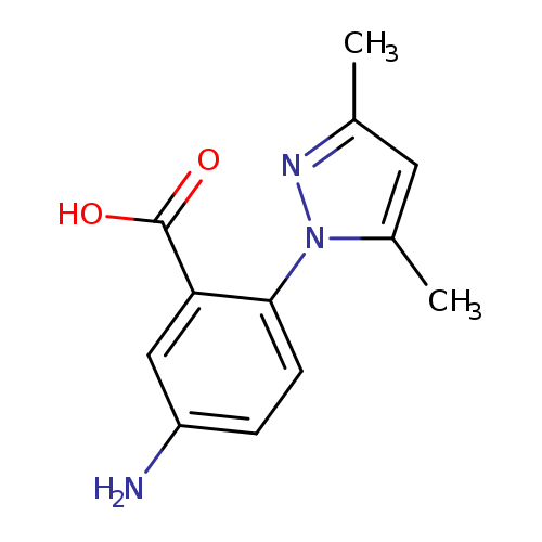 5-Amino-2-(3,5-dimethyl-1H-pyrazol-1-yl)benzoic acid